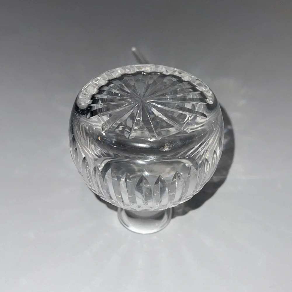 Vintage Waterford Vanity Crystal Perfume Bottle with Beveled Stopper Dauber - Picture 11 of 15
